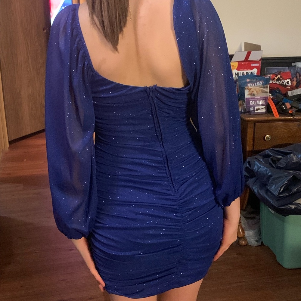 Royal Blue dress!  Worn once.  Like new condition!  Size 3/4